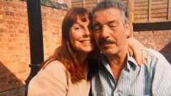 Jane Roche with her father