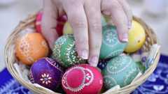 Painted Easter eggs