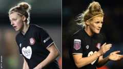 Yana Daniels (left) and Jasmine Matthews (right) have made a combined 34 appearances for Bristol City this season.