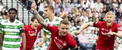 Aberdeen's Jonny Hayes celebrates after opening the scoring against Celtic