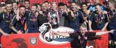 Arbroath celebrate winning Scottish League Two