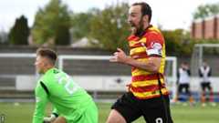 Partick Thistle's Stuart Bannigan celebrates his goal