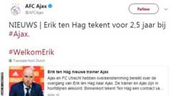 Ajax confirmed Erik ten Hag will succeed Marcel Keizer
