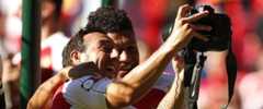 Santi Cazorla and Alex Oxlade-Chamberlain