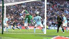 Ben Watson scores for Wigan against Manchester City in the FA Cup final