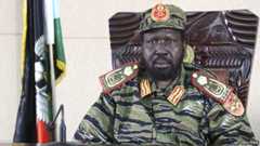 South Sudan's President Salva Kiir sits in his office in capital Juba December 16, 2013
