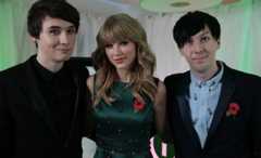 Dan and Phil with Taylor Swift