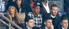 David Beckham watched with Jay Z and Beyonce as PSG beat Barcelona