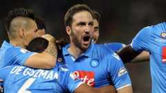 Gonzalo Higuain celebrates scoring