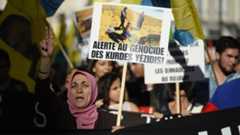French Kurds protest in Paris against IS (16/08/14)