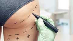 A bum being drawn on