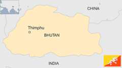 Map of Bhutan