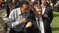 Muhammad Ali and Frankie Neylon in 2009