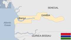 Map of the Gambia