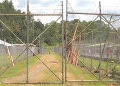 A general view of the Buimo prison in Lae, Papua New Guinea, is seen in this still image taken from video 25 February 2016
