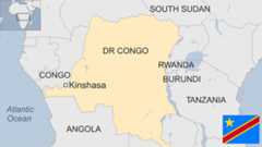 Map of DR Congo