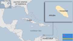 Map of Aruba