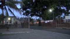 The entrance of the Buimo prison in Lae, Papua New Guinea, is seen in this still image taken from video 25 February 2016.