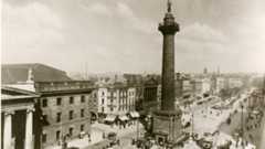 A postcard of Nelson's Pillar, from the 1930s