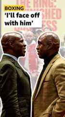 Chris Eubank and Nigel Benn face off
