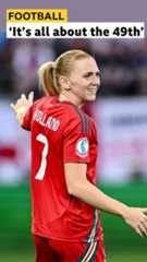 Ceri Holland in action for Wales