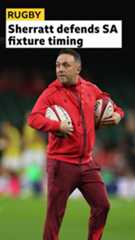 Matt Sherrat in Wales warm up