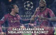 GALATASARAY UEFA ŞAMPİYONLAR LİGİ PUAN DURUMU: Galatasaray puan sıralamasında kaçıncı, kaç puanı var? Galatasaray-Union Saint-Gilloise maçı için geri sayım!