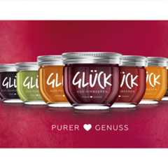 Die 8 GLÜCK-Sorten der Privatmarmeladerie Friedrich Göbber.