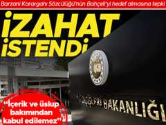 Dışişlerinden “Barzani Karargahı Sözcülüğü” adına yayımlanan açıklamaya tepki