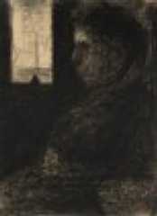 Georges Seurat (1859-1891) Femme en voiture crayon Conté sur papier 32 x 24