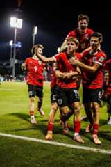 Österreichs U-17-Team jubelt in Katar