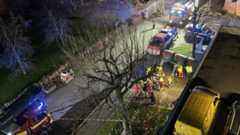 Evakuierung des Wohnhauses in Götzis