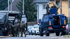 Polizei mit Großaufgebot vor Ort