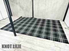 ACTUS / アクタス　LILIE/リリー　ウール100% ラグ　W250 x D380cm　グリーンチェック　床暖対応　防炎 北欧