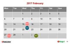 2017 FebruaryMon Tue Wed Thu Fri Sat Sun1 2 3 4 56 7 8 9 10 11 1213 14 15 16 17 18 1920 21 22 23 24 25 2627 28 1 259ReleaseReleaseDEMOKPT 