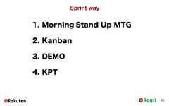 Sprint way601. Morning Stand Up MTG2. Kanban3. DEMO4. KPT 
