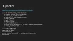 OpenCV For Ubuntu 16.04sudo apt-get install -y build-essential checkinstall cmake pkg-config yasm gfortran gitsudo apt-get install -y libjpeg8-dev libjasper-dev libpng12-devsudo apt-get install -y libtiff5-devsudo apt-get install -y libavcodec-dev libavformat-dev libswscale-dev libdc1394-22-devsudo apt-get install -y libxine2-dev libv4l-devsudo apt-get install -y libgstreamer0.10-dev libgstreamer-plugins-base0.10-devsudo apt-get install -y libqt4-dev libgtk2.0-dev libtbb-devsudo apt-get install -y libatlas-base-devsudo apt-get install -y libfaac-dev libmp3lame-dev libtheora-devsudo apt-get install -y libvorbis-dev libxvidcore-devsudo apt-get install -y libopencore-amrnb-dev libopencore-amrwb-devsudo apt-get install -y x264 v4l-utils 