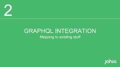 GRAPHQL INTEGRATIONMapping to existing stuff 