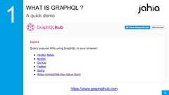 6WHAT IS GRAPHQL ?A quick demohttps://www.graphqlhub.com 