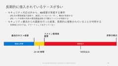 140日以上長期的に侵入されているケースが多い セキュリティ対応以外から、AD侵害が発覚する事例 (例) 別の障害調査の過程で、意図していないユーザー、構成が発覚する (例) バッチ処理の失敗の要因調査過程で不審なファイルが発覚する セキュリティ観点からの調査を行った結果、長期的に侵害されていることが判明する 初期侵入のログは、アラートとしてあがっていない最初のホスト侵害ドメイン管理者侵害 攻撃の検出調査＆準備 侵害拡大24-48 時間© Copyright Microsoft Corporation. All rights reserved. 36 