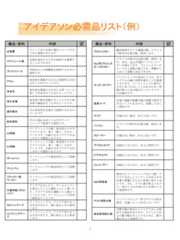 7備品・資料 内容 企画書スタッフ内で全体の場をイメージするために重要になります。スケジュール表企画を成功するための段取りを整理することができます。プレスリリース外部向けに企画概要を説明するための資料です。チラシ参加者を募集するために視覚的に告知を行うためのツールです。告知文参加者を募集するために文章（メール等）で告知を行うためのツールです。受付名簿参加者の数を把握することと当日の参加者の確認を行うためのツールです。案内掲示当日参加者を会場まで誘導するためのツールです配布資料当日の流れを記したものやワークショップで使用する資料です。A4用紙ワークショップの際、参加者がメモやイラストなど、書く（描く）ためのツールです。白紙の方がアイデアを出しやすい可能性もあります。A3用紙ワークショップの際、参加者がメモやイラストなど、書く（描く）ためのツールです。白紙の方がアイデアを出しやすい可能性もあります。ボールペンワークショップの筆記用具として設置します。サインペンワークショップの筆記用具として設置します。プロッキー等マーカーワークショップの筆記用具として設置します。付箋用紙（ポストイット）アイデアを出したり、チームメンバーが発言したことに補足コメント書いたり、アイデアを同じ種類ごとに塊をつくったりでき、ワークショップで非常に便利なツールです。セロハンテープワークショップで、アイデア同士をつなぎ合わせたり、壁に貼るときに使用します。メンディングテープワークショップで、アイデア同士をつなぎ合わせたり、壁に貼るときに使用します。アイデアソン必需品リスト（例）備品・資料 内容 プロジェクター趣旨説明やゲスト講演の際、スライドの映写が必要な際、使用します。Mac用プロジェクターコネクタースライドの映写が必要な際、使用します。近年、Apple社製のパソコンユーザーが増えており、プロジェクターのケーブルと規格が違うため、準備をしておくと柔軟に対応できます。キッチンタイマーワークショップの成功のコツは、各プログラム正確に時間を測ることが重要となります。ワークショップに夢中になると気づかないことがあるため、時間が経つと音が鳴るキッチンタイマーがお勧めです。延長コード会場で電源が距離や数の問題で使用できないこともあるので、常備しておくと便利です。マイク 会場が広い場合、あると良いです。パソコンスライドの映写が必要な際、使用します。スピーカー 会場が広い場合、あると良いです。デジタルカメラ 記録をとるために、あると便利です。ビデオカメラ 記録をとるために、あると便利です。ICレコーダー 記録をとるために、あると便利です。BGM用音楽無音だとワークショップを行う際、アイデアを出しにくいケースがあります。作業の邪魔にならない程度に流すと良いです。また、リズム感が程よいもので一定のリズムを刻むものを流すとより効果的です。ゲスト用飲み物インプットセミナー等でゲストを呼ぶ場合、気遣いとしてあるとよいです。参加者用飲み物空腹や脳の疲労からアイデア出しを阻害する要因があります。リラックスおよび脳の動きをよくするために、飲み物があると効果的です。 