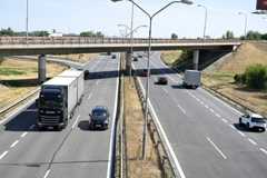 Access to the D1 highway section from Trnava to Bratislava.