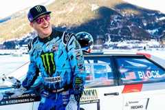 Ken Block mit dem ebenfalls legendären Audi Quattro