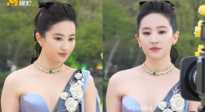 刘亦菲现身春天开幕式直播现场