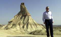 Fotos de los seis viajes de Vargas Llosa a Navarra.