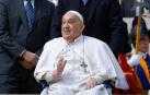 El Papa Francisco, durante el Domingo de Ramos