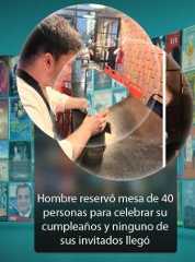Hombre reservó mesa de 40 personas en un bar de Argentina para celebrar su cumpleaños y ninguno de sus invitados llegó: lo que pasó después lo dejó sin palabras