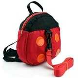 【Buy the world】 迷子防止ひも リード付き てんとうむし ハーネス リュック ハーネス付きリュック てんとう虫 子供リュック