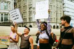 trans pride protest london 2023