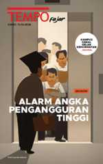 Cover Koran Tempo - Alarm Angka Pengangguran Tinggi